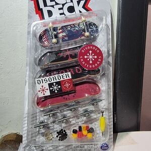 Tech Deck Disorder Skateboards Set - Red, Black, and White